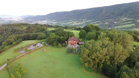August 19, 2024, Spain, suburb of San Sebastian, Hotel Usategieta view of the Stock Footage 282252918