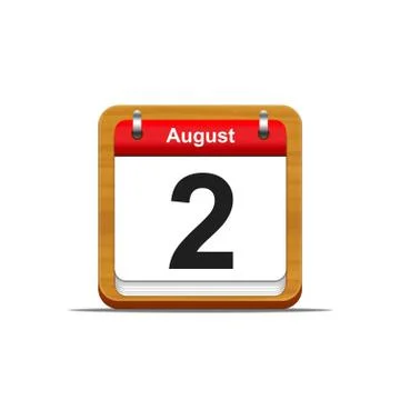 August 2. Stock Illustration