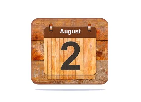 August 2. Stock Illustration