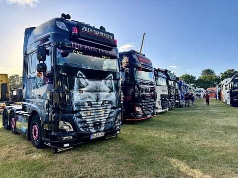 August 23, 2025 Bockhorn, Lower Saxony, Germany A photo of a row of beautif.. Stock Photos