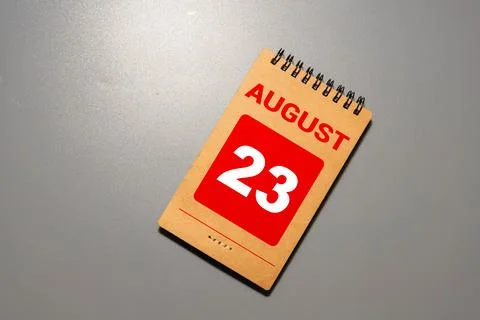 August 23rd. Image of august 23, calendar Stock Photos