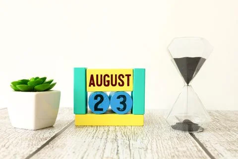 August 23rd. Image of august 23, calendar Stock Photos