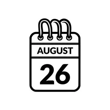 August 29 Calendar icon vector illustration. Stock Illustration