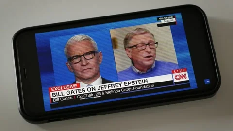 AUGUST 6, 2021: Bill Gates regrets time spent with Jeffrey Epstein, Watching the Stock Footage 241899696