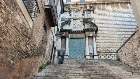 August 6, 2026 - Girona, Spain - Historic Pujada de Sant Domènec Видео 338140659