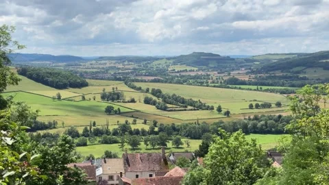 August 9, 2025 - Alise-Sainte-Reine, France - Ancient Alesia Roman ruins Stock Footage 338054432