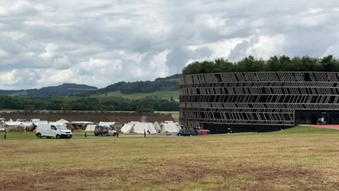 August 9, 2025 - Alise-Sainte-Reine, France - Ancient Alesia Roman ruins Stock Footage 338054446