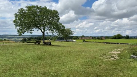 August 9, 2025 - Alise-Sainte-Reine, France - Ancient Alesia Roman ruins Stock Footage 338054548