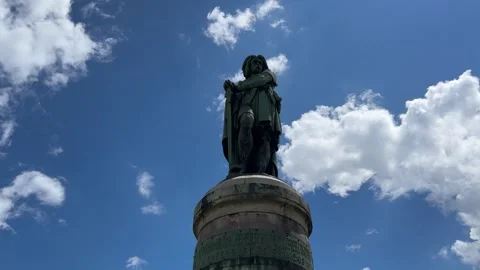 August 9, 2025 - Alise-Sainte-Reine, France - Vercingetorix statue at Alesia Stock Footage 338054646