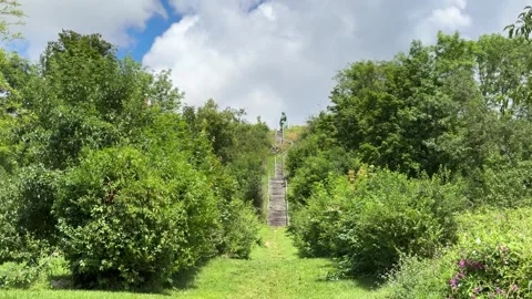 August 9, 2025 - Alise-Sainte-Reine, France - Vercingetorix statue at Alesia Stock Footage 338054650