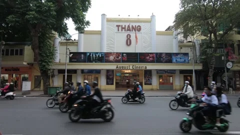 August Cinema. Video stock 155443883