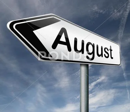 August Stock Illustration