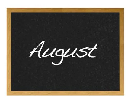 August. Stock Illustration