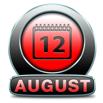 August Illustrazione stock