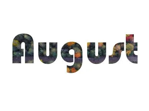August Stock Illustration