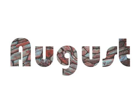 August Stock Illustration