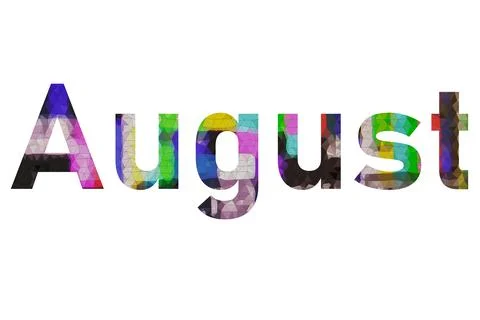 August Stock Illustration