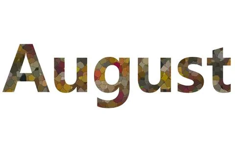 August Stock Illustration