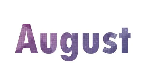 August Stock Illustration