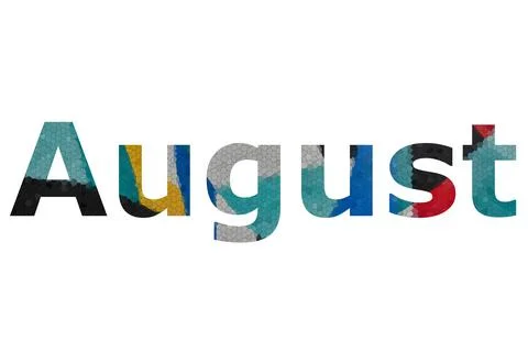 August Stock Illustration