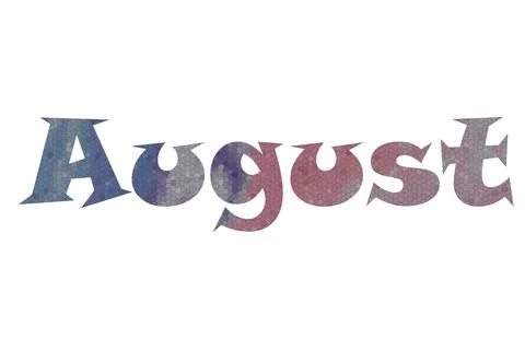 August Stock Illustration