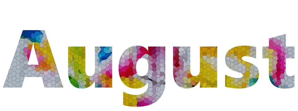 August Stock Illustration