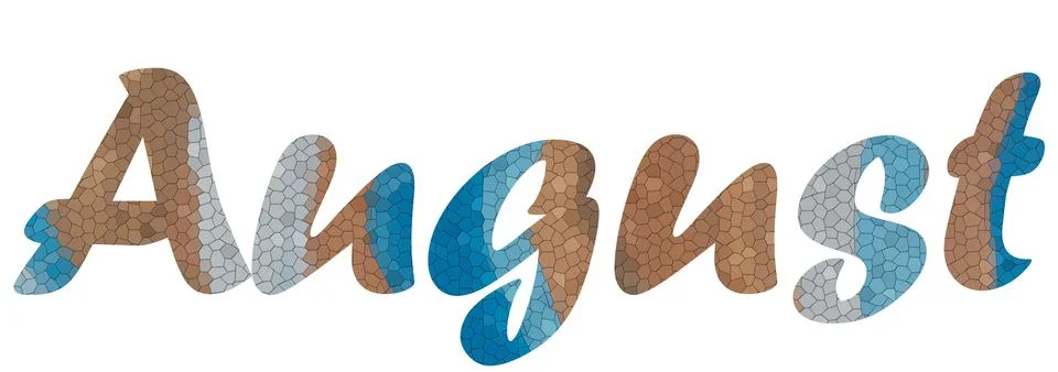 August Stock Illustration