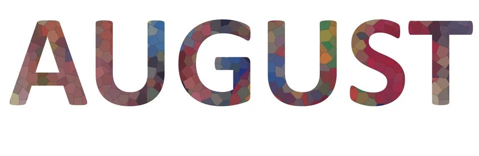 AUGUST Stock Illustration