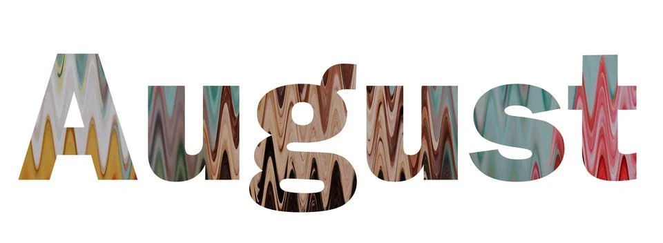 August Stock Illustration