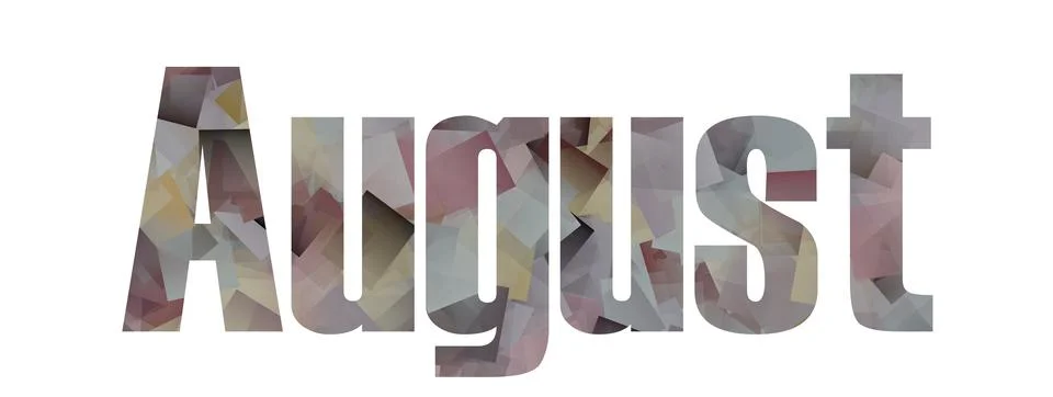 August Stock Illustration