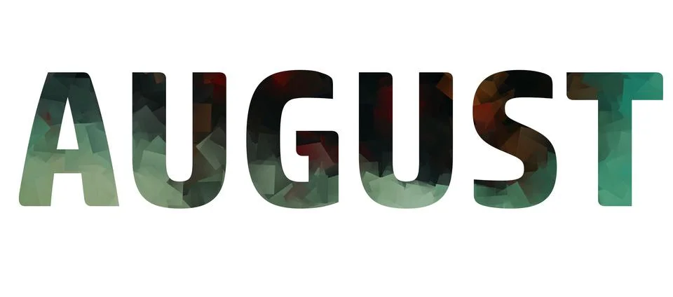 AUGUST Stock Illustration