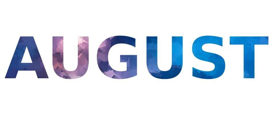AUGUST Stock Illustration