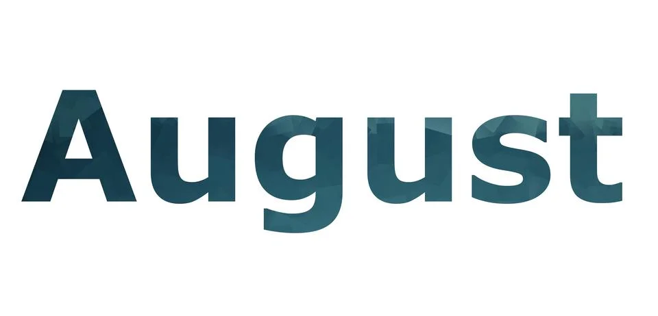 August Stock Illustration