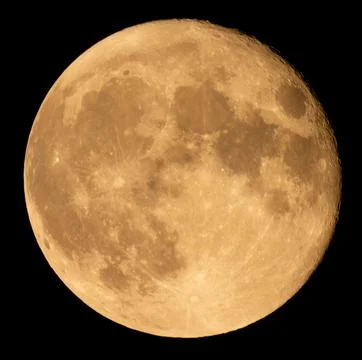 An August Moon Stock Photos
