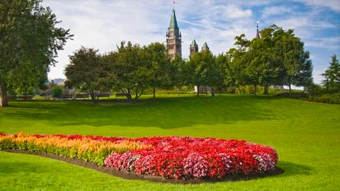 August peace tower Stock Photos