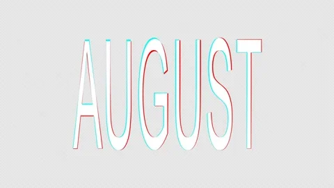 August. Rotate, stretch, glitch psychedelic graphic effects. Stock Footage 150858581