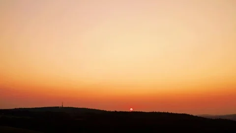 August Sunset Zlin Drone Graded Rec709 Vídeo Stock 115678316