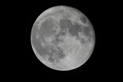 August Supermoon Stock Photos