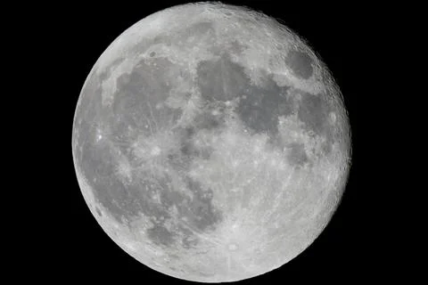 August Supermoon Stock Photos