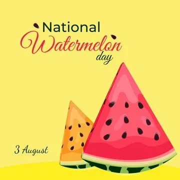 August watermelons Stock Illustration
