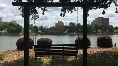 Augusta Georgia Savannah River 库存影片 136922355