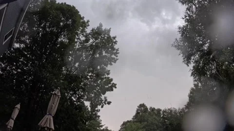 AugustRain-Hailstorm-4K Stock Footage 282742036