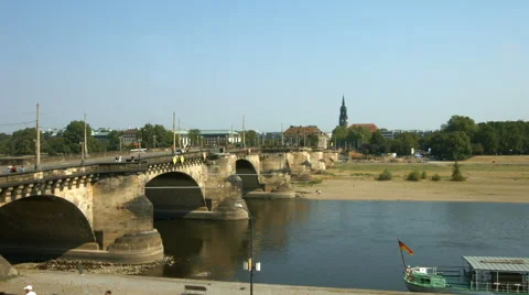 Augustusbruecke, Dresden Stock Footage 65003073