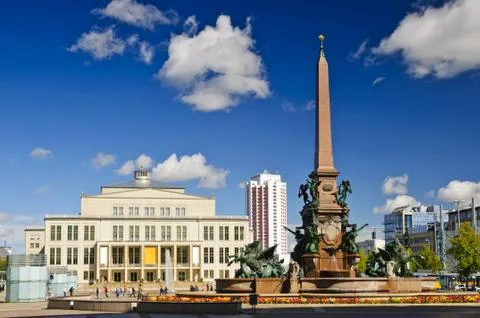 Augustusplatz in leipzig Stock Photos