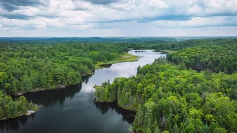 Auiger Lake Hyperlapse 13Ju2022 Stock Footage 223144253