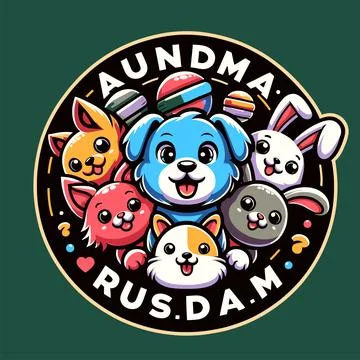 Aundma Rusdam Logo Design Stock Illustration
