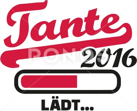 Aunt 2016 loading bar Stock Illustration