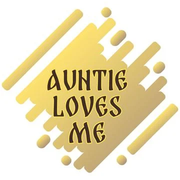 Aunt loves me Stock Illustration