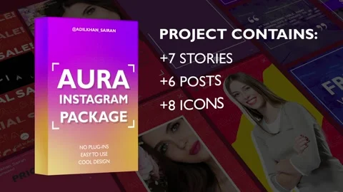 Aura Instagram Package Stock After Effects