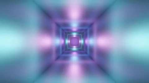 Aura Lights Tunnel Stock Footage 229412383